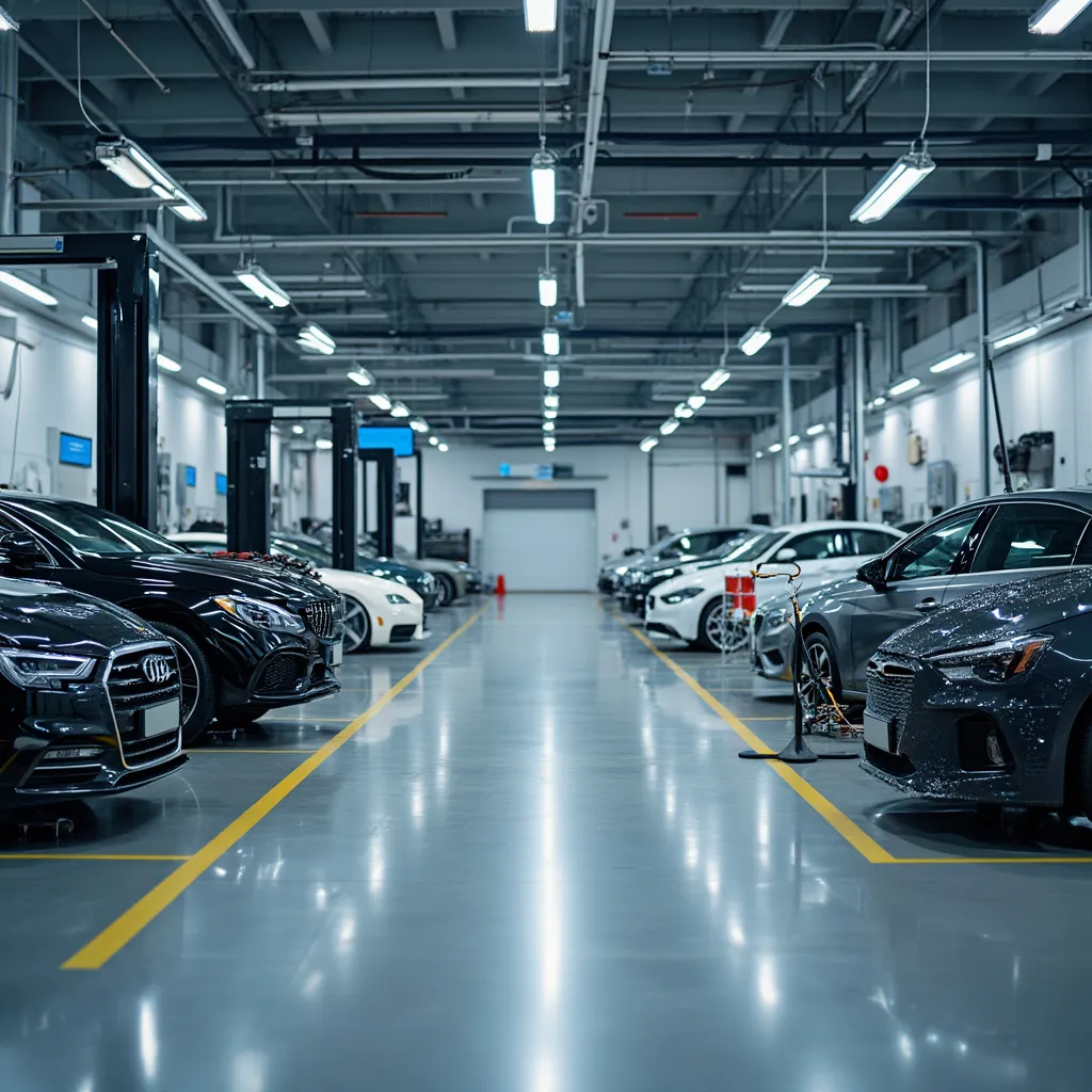 Moderne Werkstattausrüstung und Diagnosetechnik