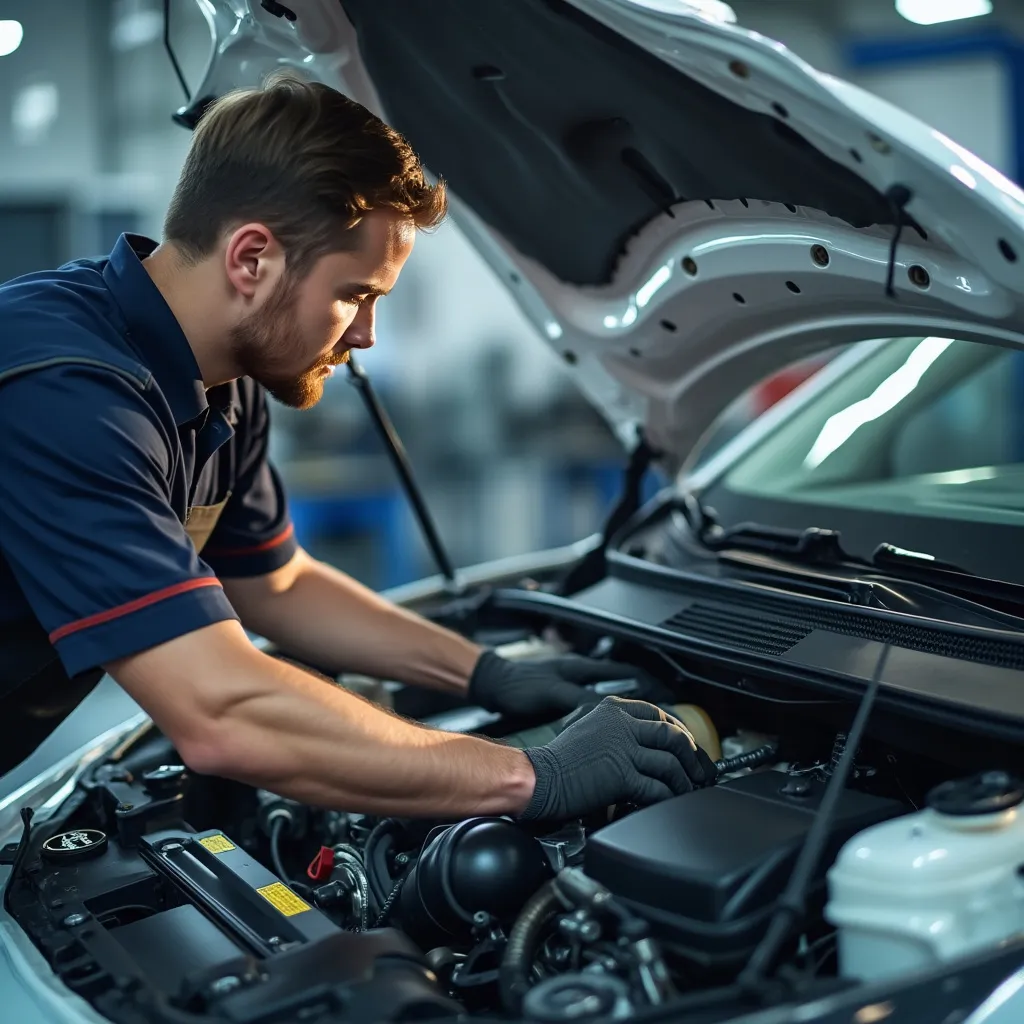 Autoinspektion und Wartung